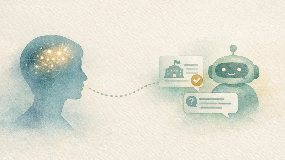 Candidate asking an AI chatbot about a company as an employer