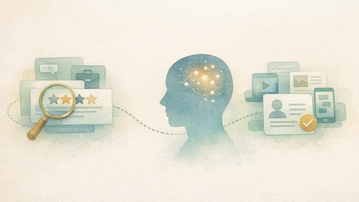 Dashboard view of sources shaping AI employer narrative