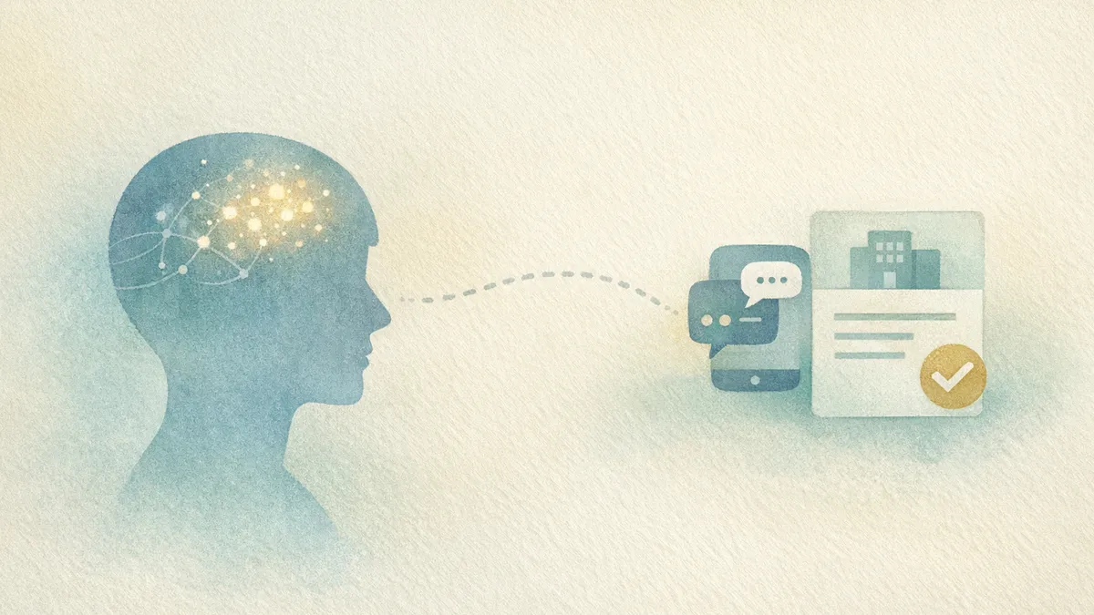 Candidate asking an AI assistant about an employer